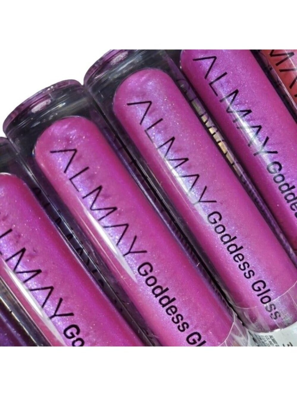 Almay Gel Lip Gloss Male Up Lip Care Goddess Pink Glitter Gloss Rainbow Sealed